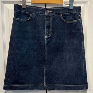 Gap Blue Denim‎ Knee Length Skirt Size 6